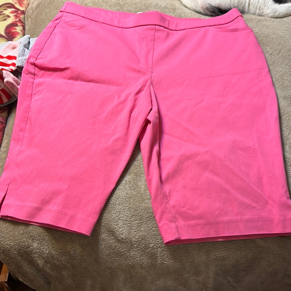 Pink walking shorts